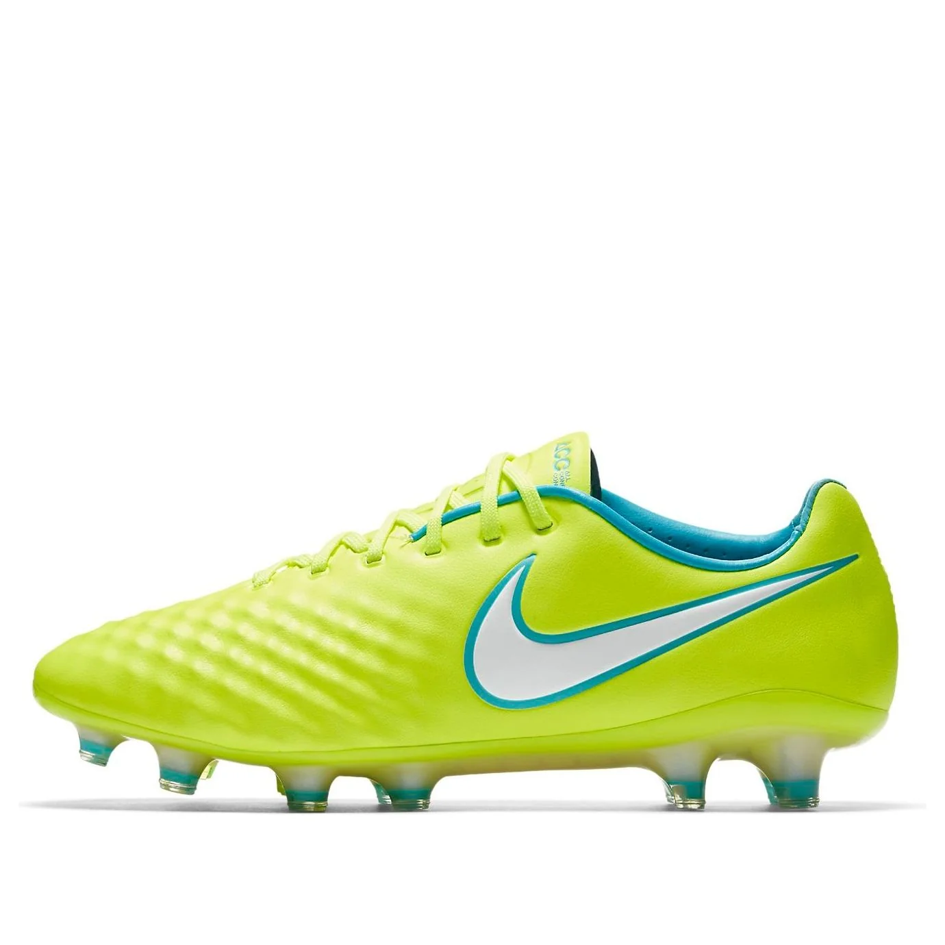 (WMNS) Nike Magista Opus 2 FG Soccer Cleat 'Volt Barely VoltChlorine Blue White' 844218-717