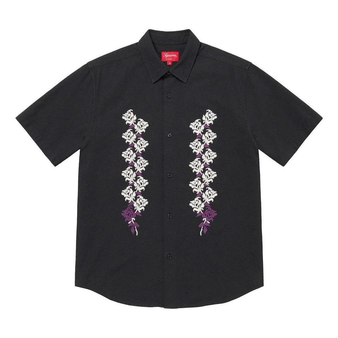 Supreme SS23 Week12 Needlepoint Shirt 'Black' SUP-SS23-215