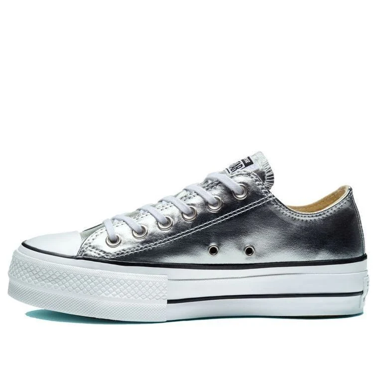 (WMNS) Converse Chuck Taylor All Star Lift Ox 'Silver' 560248C