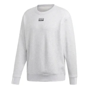 adidas originals Logo Round Neck Pullover Gray ED7229