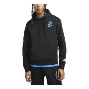 Nike Sportswear Sport Embroidered Logo Sports Hoodie 'Black' DM6873-010