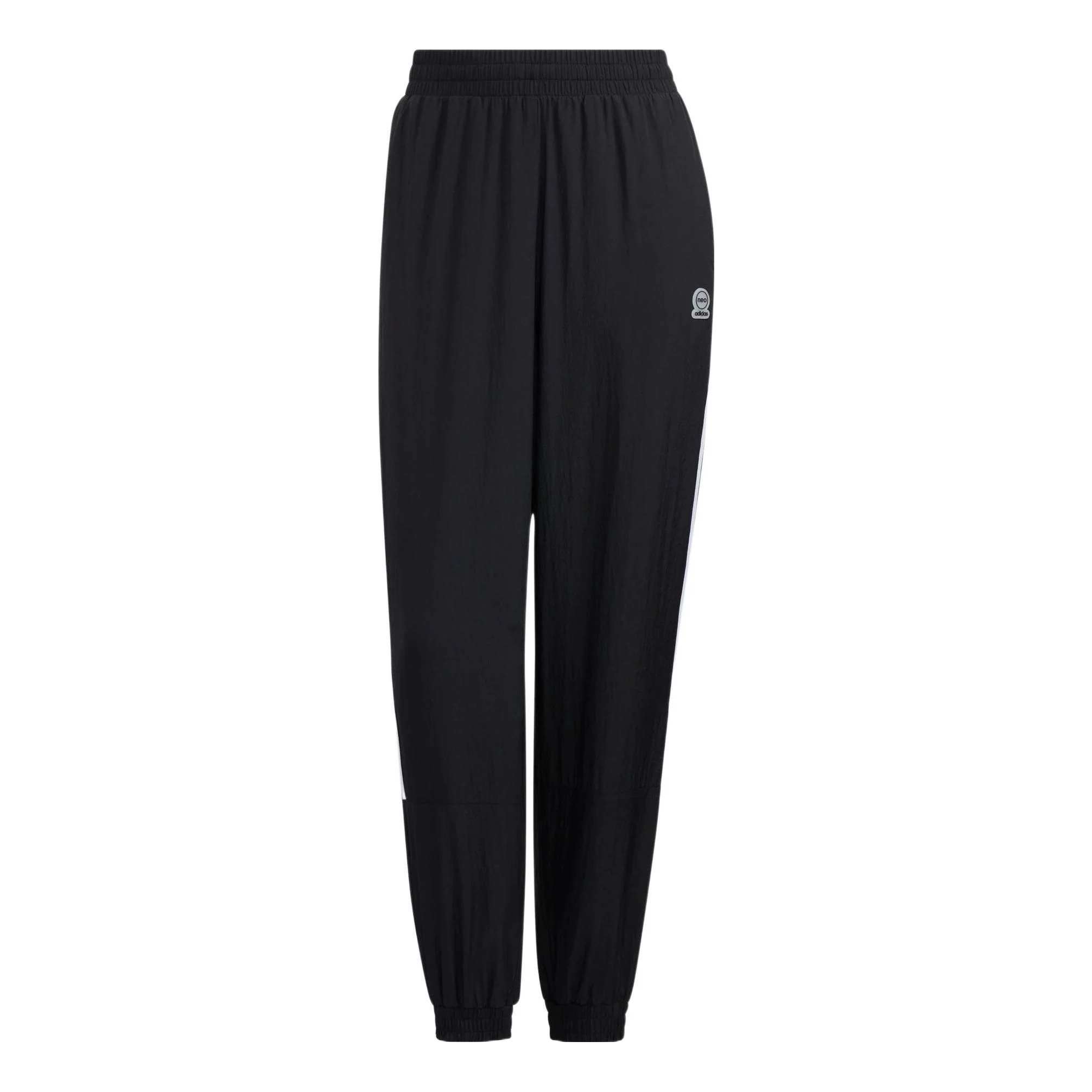 (WMNS) adidas Neo Tape Cuffed Track Pants Asia Sizing 'Black White' HM9561