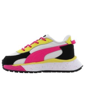 (TD) PUMA Wild Rider 'Rollin' - Pink Glow Yellow' 384444-01