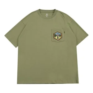 Converse Pocket Logo T-Shirt Asia Sizing 'Army Green' 10025881-A02