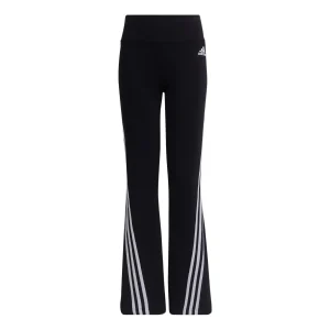 (GS) adidas Future Icons 3-Stripes Flared Cotton Tights Asia Sizing 'Black' H62555