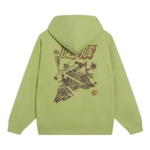 Li-Ning BadFive Cartoon Graphic Hoodie 'Moss Green' AWDT089-7