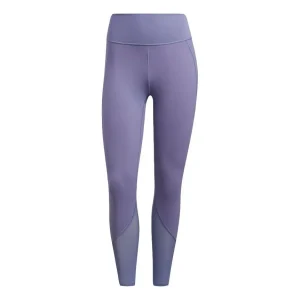 (WMNS) adidas 7/8 Yoga Power Mesh Fitness Pants Purple GR8097