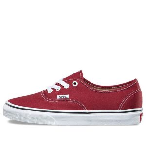 Vans Authentic Canvas Wear-resistant Low Tops Casual Skateboarding Shoes Unisex Red VN0A38EMQ9S