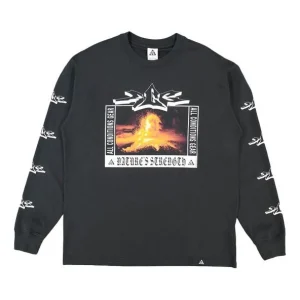 Men's Nike x ACG Printing Round Neck Pullover Black DJ1140-010