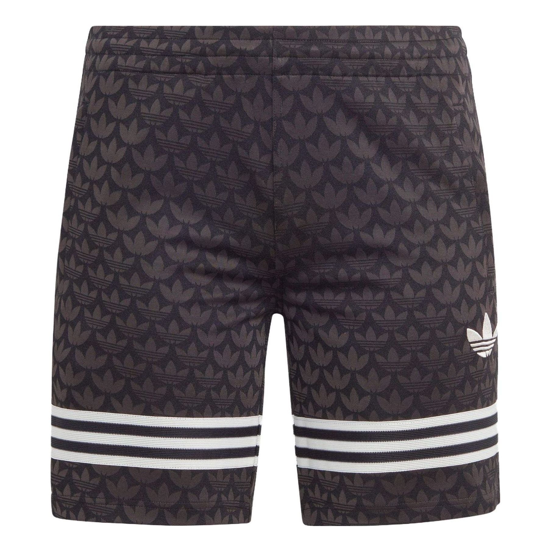 adidas Adicolor 70s Monogram Shorts Asia Sizing 'Black' IP6973