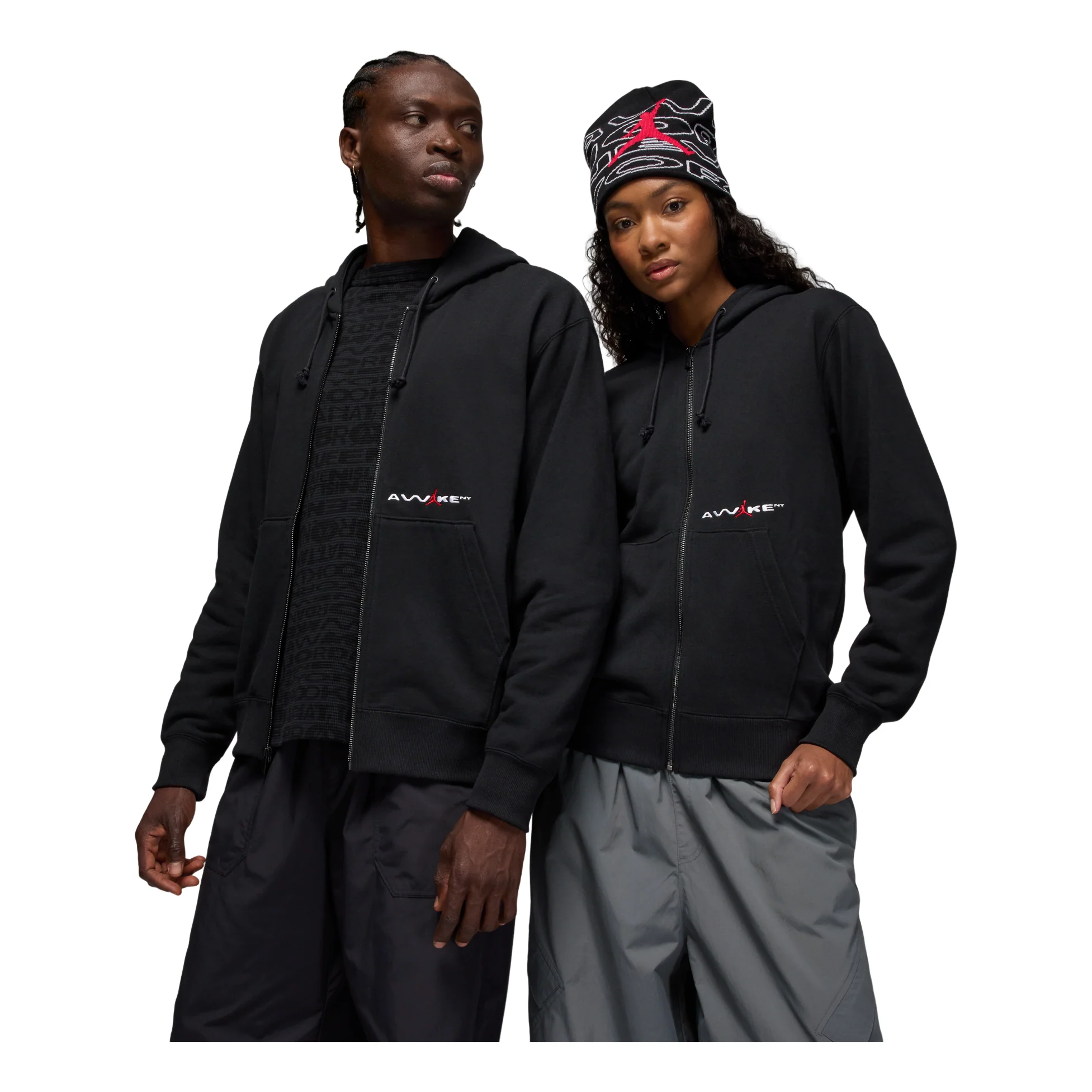 Air Jordan x Awake NY Full-Zip Fleece Hoodie 'Black' IB7289-010