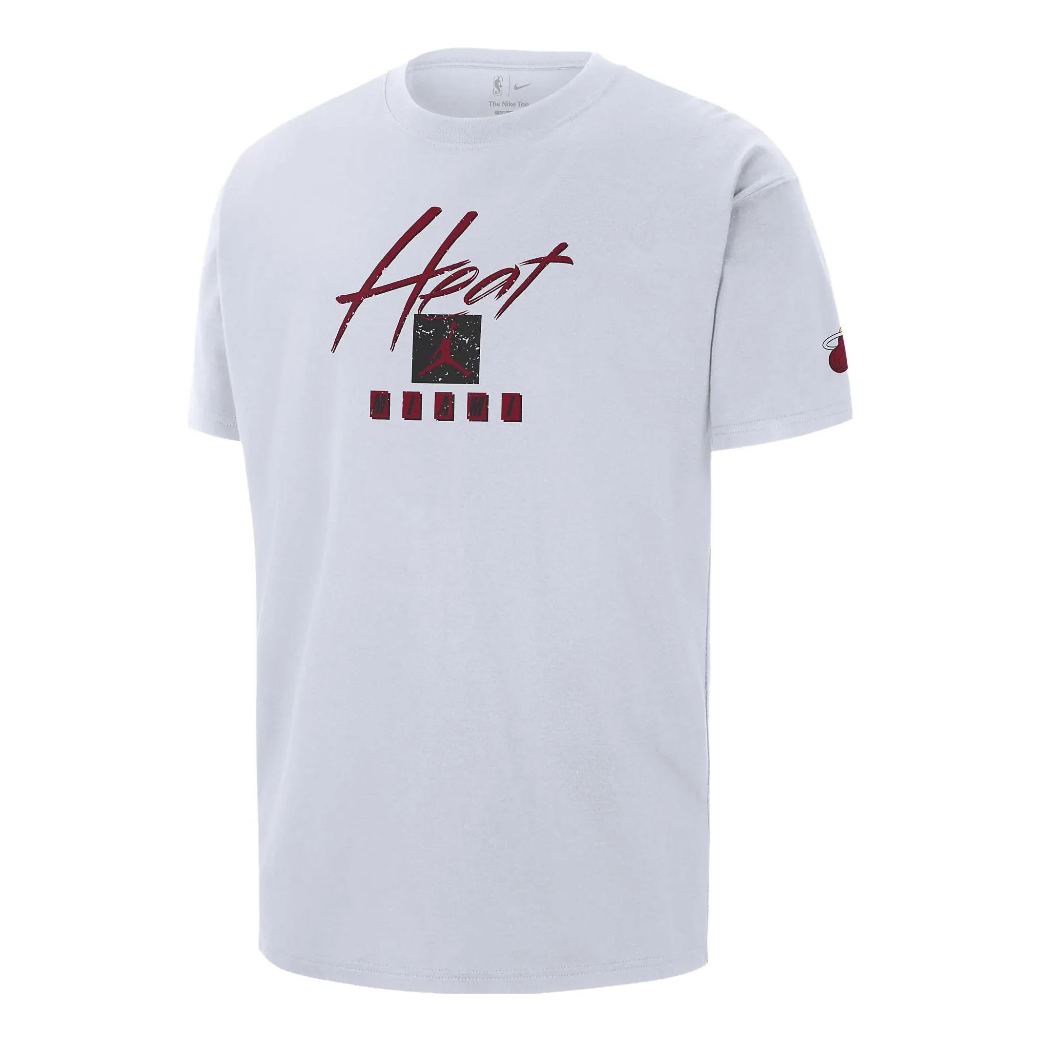 Air Jordan Miami Heat Courtside Statement Edition NBA Max90 T-Shirt 'White' FN1073-100