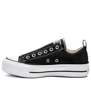 (WMNS) Converse Chuck Taylor All Star Platform Slip Thick Sole 'Black White' 563456F