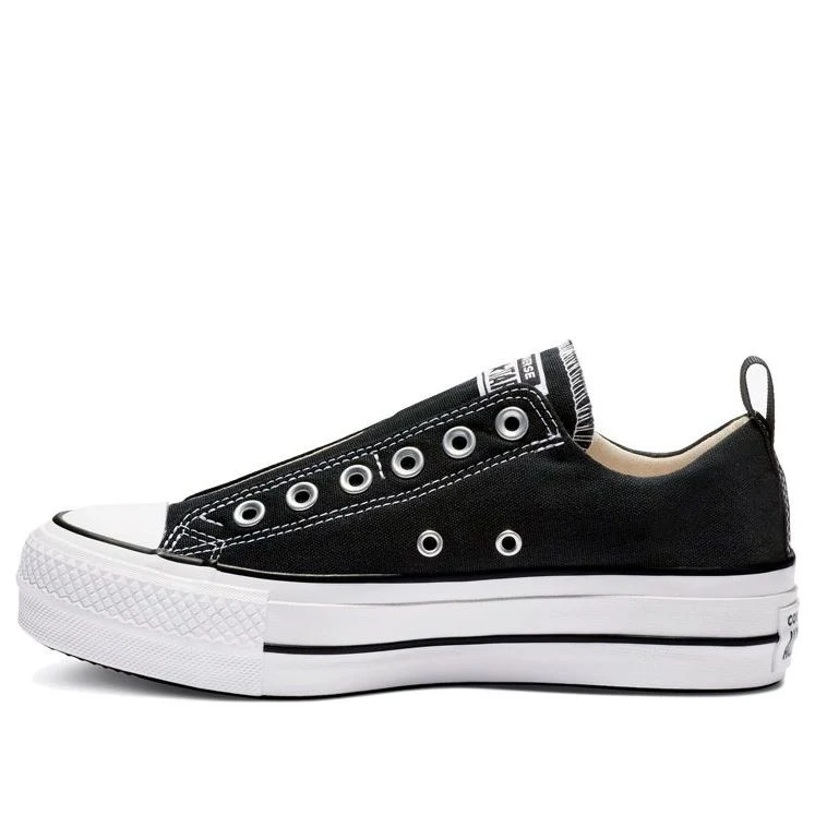 (WMNS) Converse Chuck Taylor All Star Platform Slip Thick Sole 'Black White' 563456F