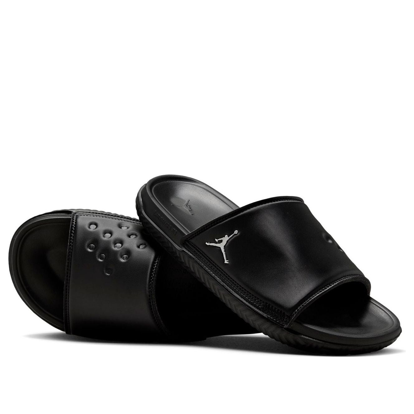 Air Jordan Play Slide 'Black Metallic Silver' DC9835-005