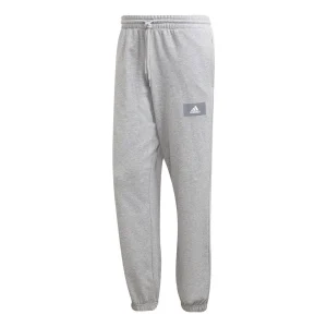 Men's adidas Fv Pt Solid Color Bundle Feet Casual Sports Pants/Trousers/Joggers Autumn Medium Hemp Grey HE4341