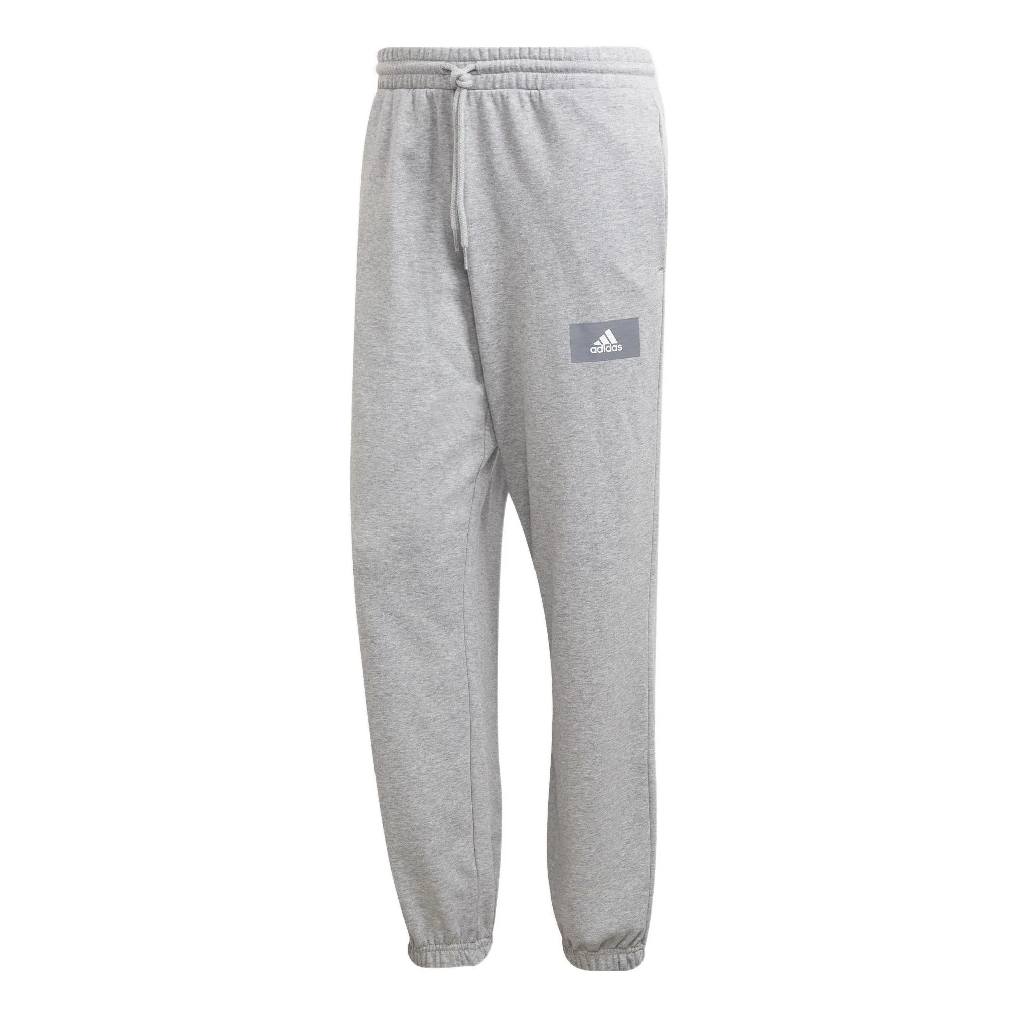 Men's adidas Fv Pt Solid Color Bundle Feet Casual Sports Pants/Trousers/Joggers Autumn Medium Hemp Grey HE4341