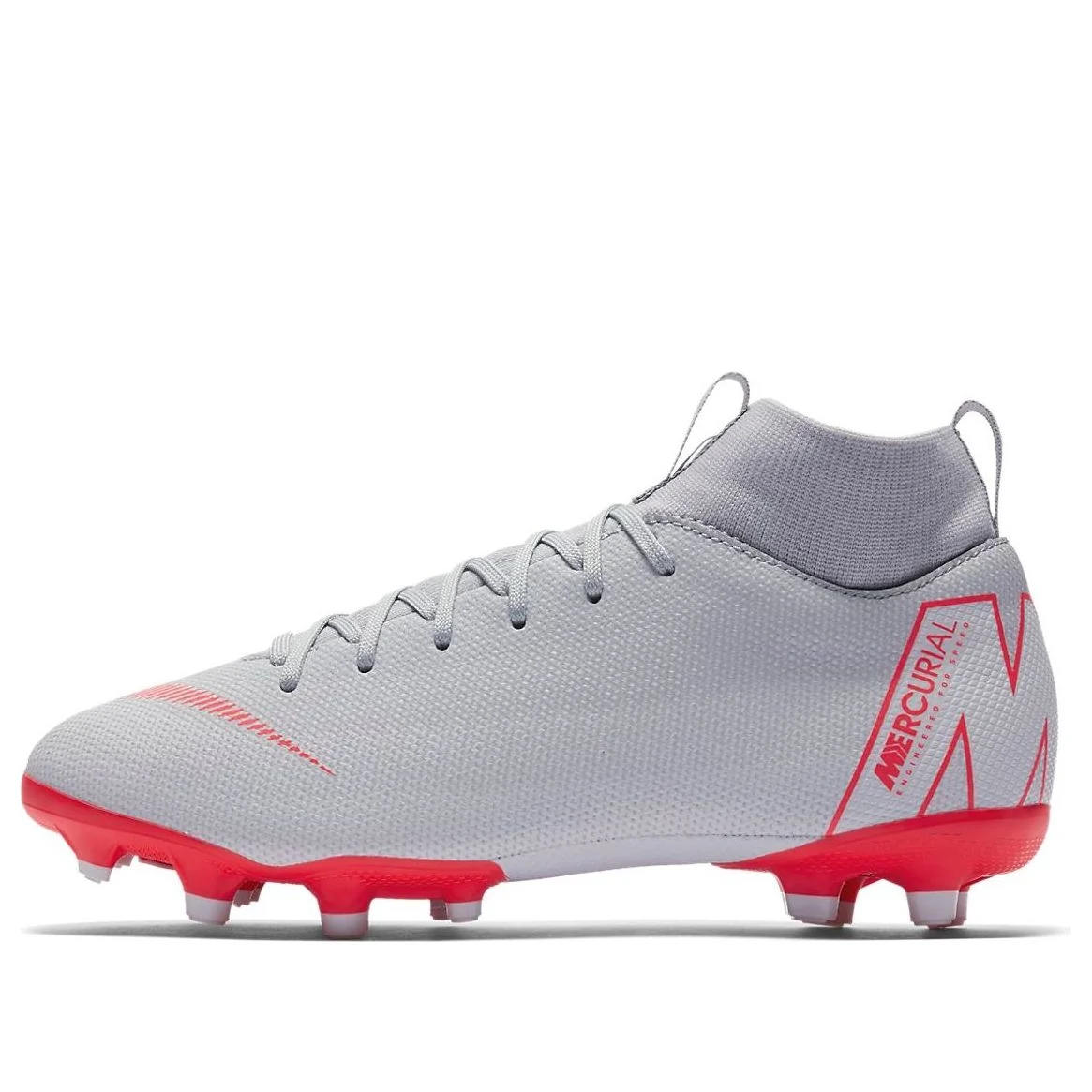 (GS) Nike JR Mercurial Superfly 6 12 Academy FG 'Grey Red' AH7337-060