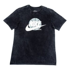 Nike Basketball Printing Pattern Short Sleeve Black CD1297-010