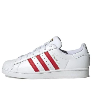 (WMNS) adidas Superstar 'White Better Scarlet' HQ1903