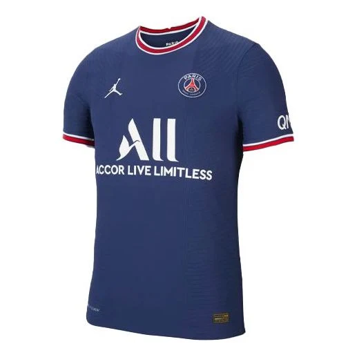 Air Jordan x PSG 21/22 Match Home Dri-FIT ADV Soccer Jersey 'Midnight Navy' CV7851-411