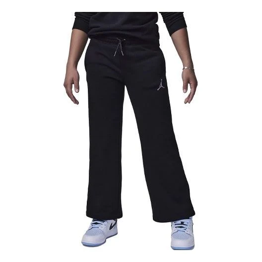 (GS) Air Jordan Icon Play Open Pants 'Black' 45C392-023