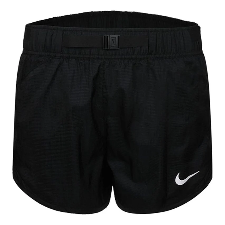 (WMNS) Nike Belt Design Breathable Casual Sports Running Shorts Black CJ2430-010