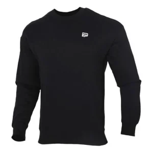 PUMA Downtown Crew Casual Round Neck Pullover Black 599173-01