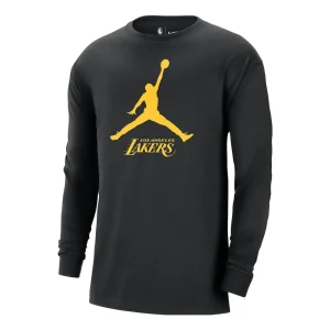 Air Jordan x NBA Los Angeles Lakers Essential Long-Sleeve T-Shirt 'Black' FN1268-010