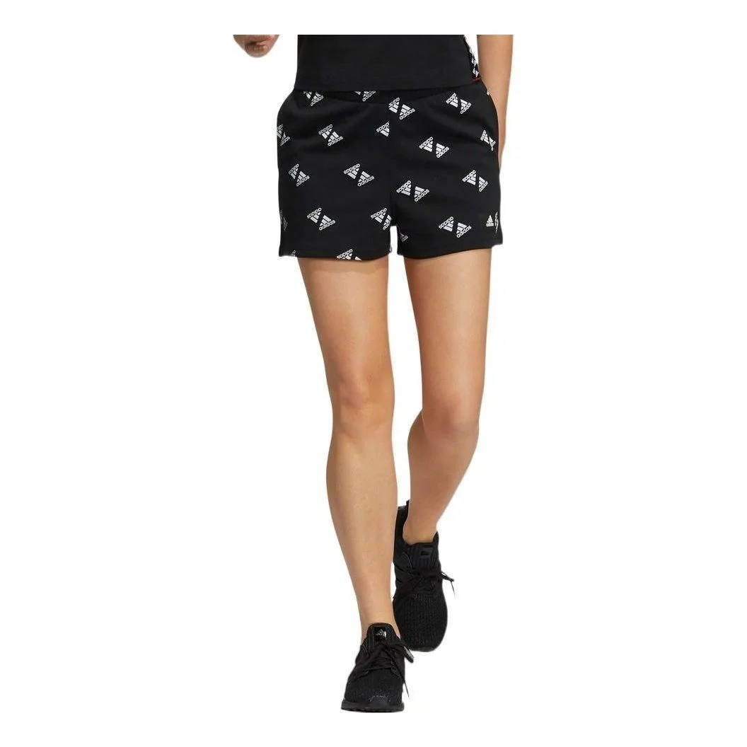 (WMNS) adidas Field Issue BRD Knit Shorts Asia Sizing 'Black White' HE9966