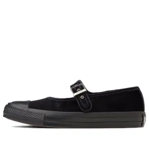 (WMNS) Converse Chuck Taylor All Star MJ Velvet OX 'Black' 31310390