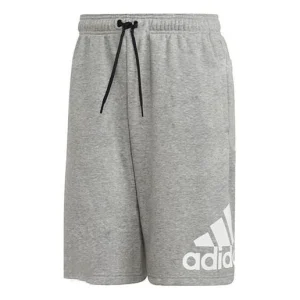 adidas M Mh Bos Short Ft Logo Printing Sports Drawstring Shorts Gray EB5260