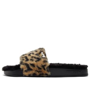 (WMNS) PUMA Shoes Sports slippers 'Black Yellow' 385804-02
