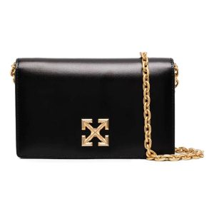 (WMNS) Off-White Twist Jitney 0.5 Shoulder Bag 'Black' OWNA104R21LEA0021000