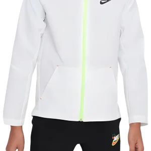 (GS) Nike Dri-FIT Logo Woven Jacket 'White' HF6419-100