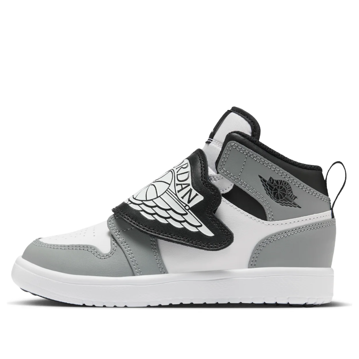 (PS) Air Jordan 1 Sky logo 'Grey Black White' BQ7197-102
