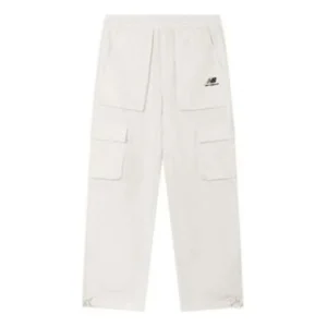 New Balance Logo Cargo Pants Asia Sizing 'White Black' 5TC44643-IV