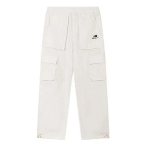 New Balance Logo Cargo Pants Asia Sizing 'White Black' 5TC44643-IV