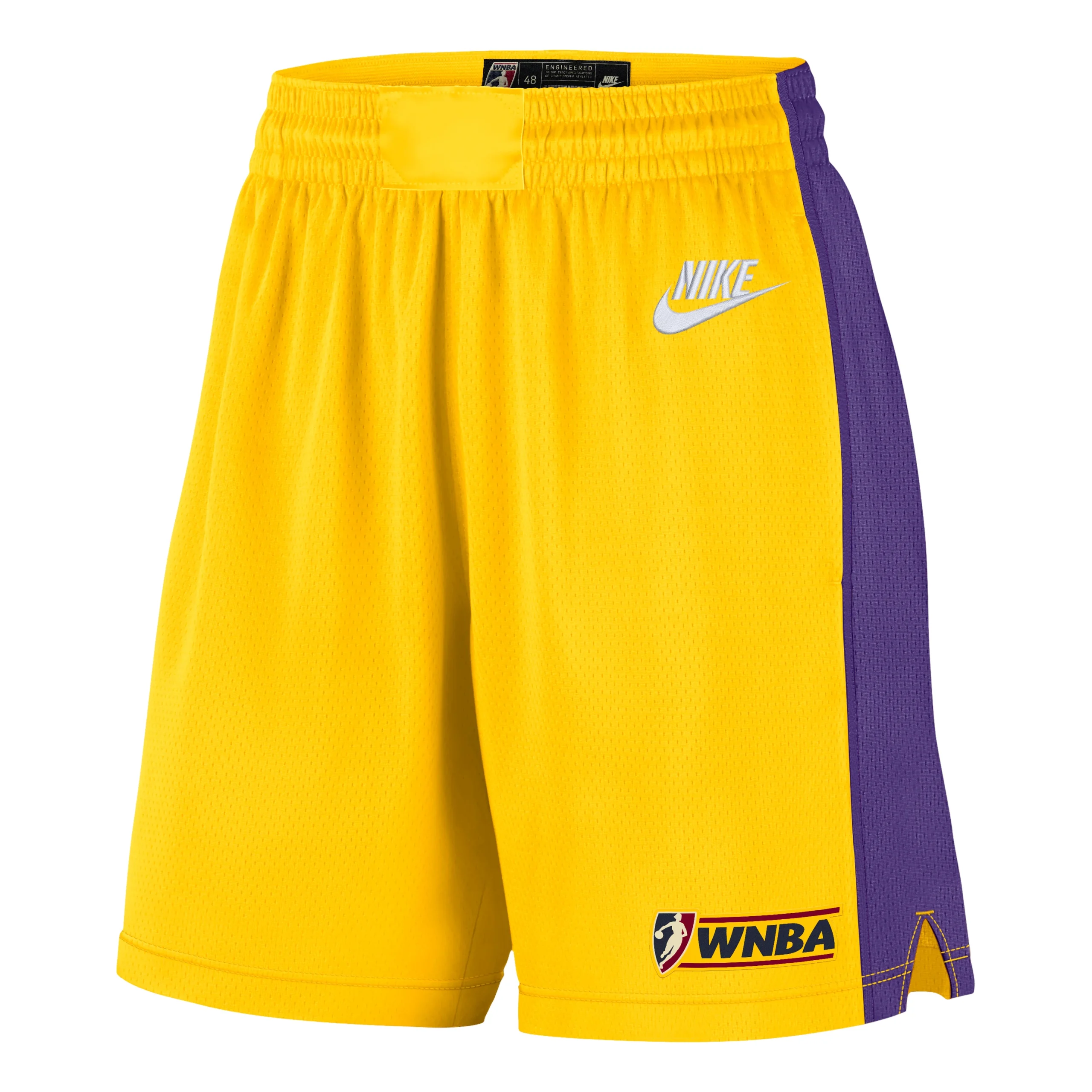 (WMNS) Nike Los Angeles Sparks Court Origins Dri-FIT Victory Knee-Length Shorts 'Amarillo Field Purple White' IO7965-728