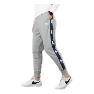 Nike Athleisure Casual Sports Fleece Stay Warm Cozy Knit Long Pants Gray CJ4432-063