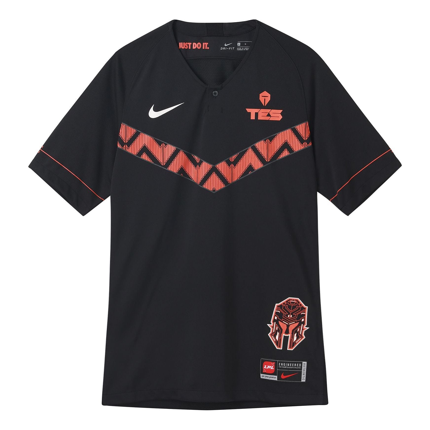 Men's Nike X LPLTES Tournament Short Sleeve Black T-Shirt CV9631-010