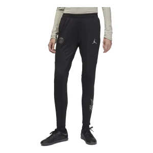 (WMNS) Air Jordan x Paris Saint-Germain Strike Third Football Knit Pants 'Black' DZ0899-010