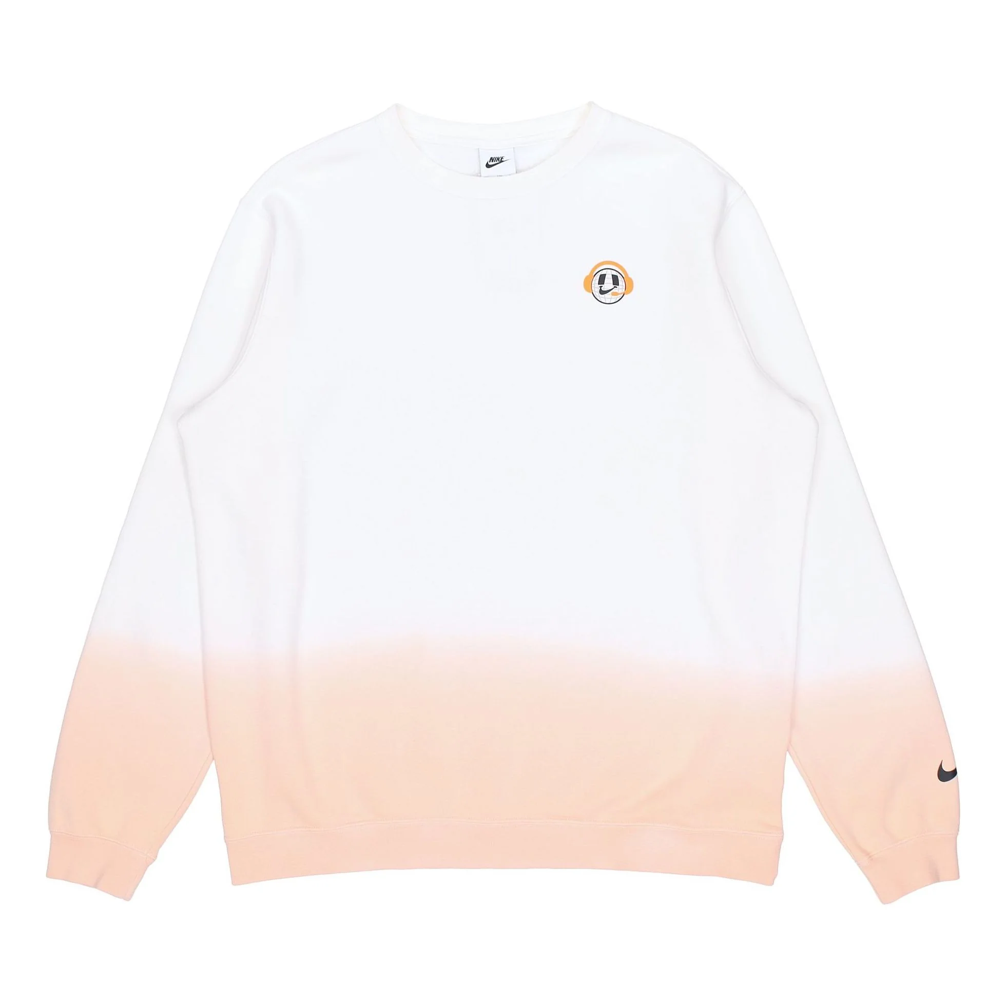 Men's Nike Logo Gradient Printing Round Neck White DO6937-100