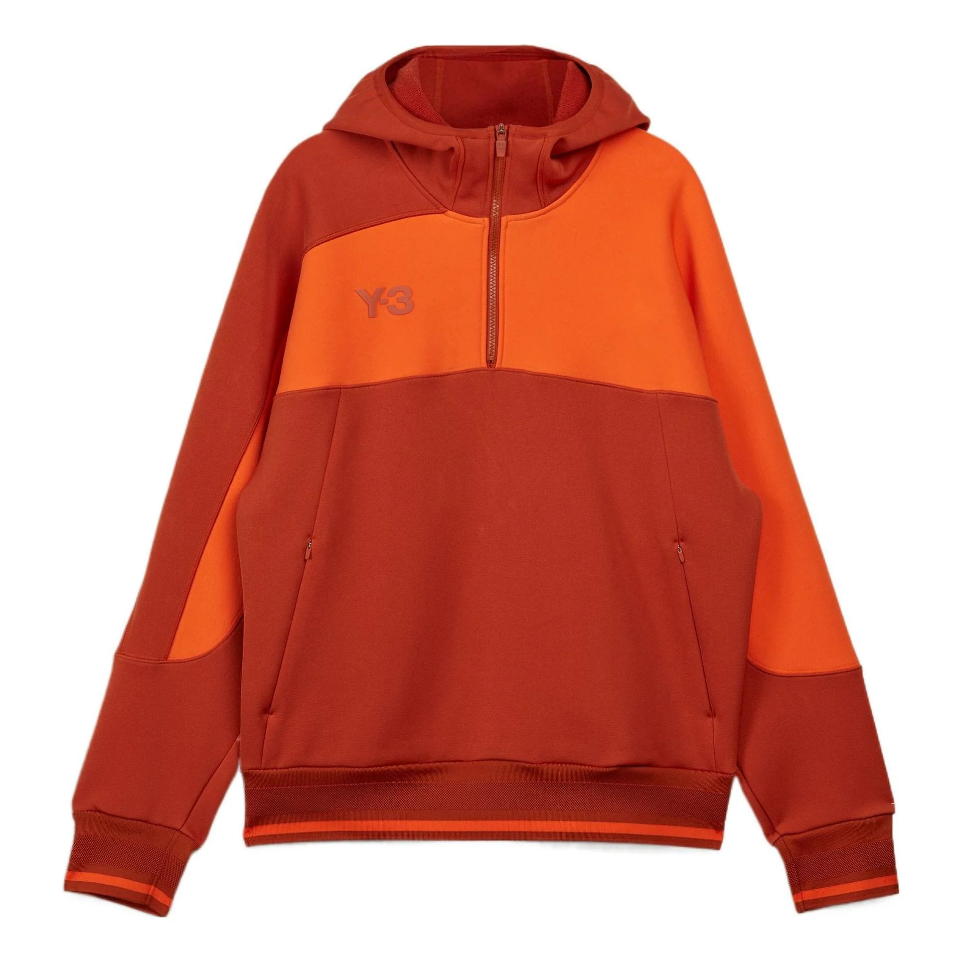 adidas Logo Half-Zip Hoodie 'Red' HT2283