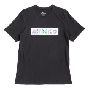 Nike just do it Athleisure Casual Sports Short Sleeve Black BQ0170-010
