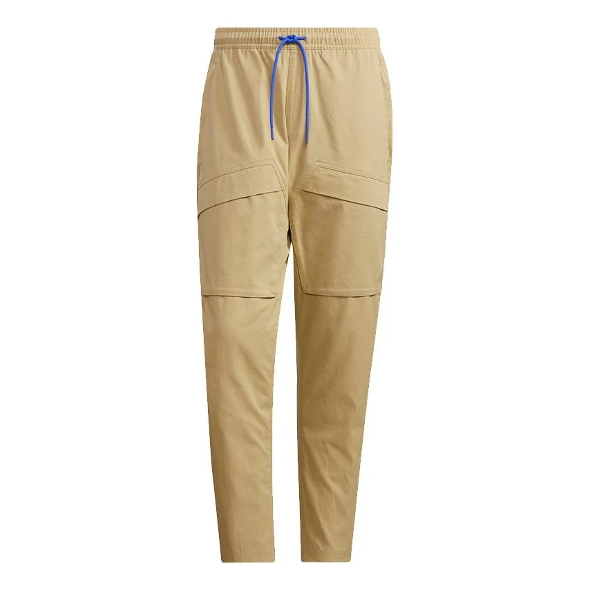 Men's adidas St Wv Cargo Pnt Multiple Pockets Solid Color Casual Pants/Trousers Khaki H39253