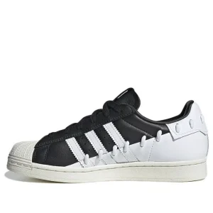 (WMNS) adidas Superstar 'Stitched - Black White' GX3419