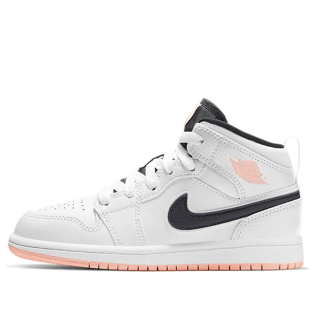 (PS) Air Jordan 1 Mid 'White Arctic Orange' 640734-180