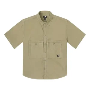 Converse Wordmark Utility Shirt Asia Sizing 'Mossy Sloth' 10026433-A02