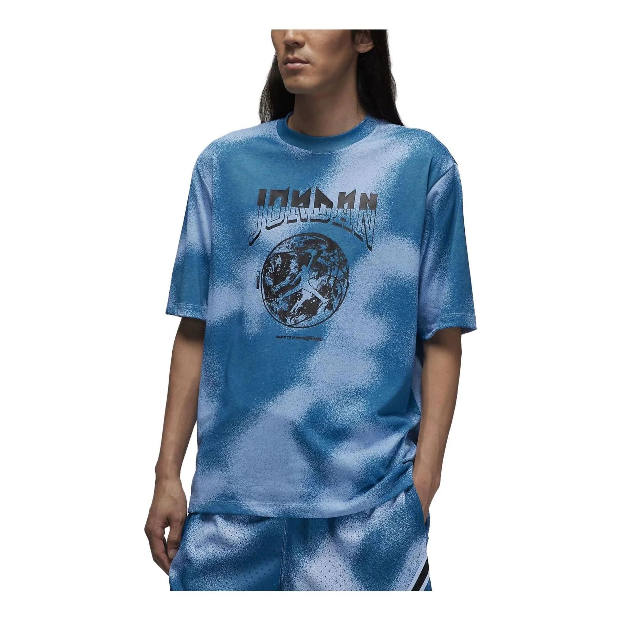 Air Jordan Basketball Wear Short Sleeve T-Shirt 'Blue White' FB7449-412